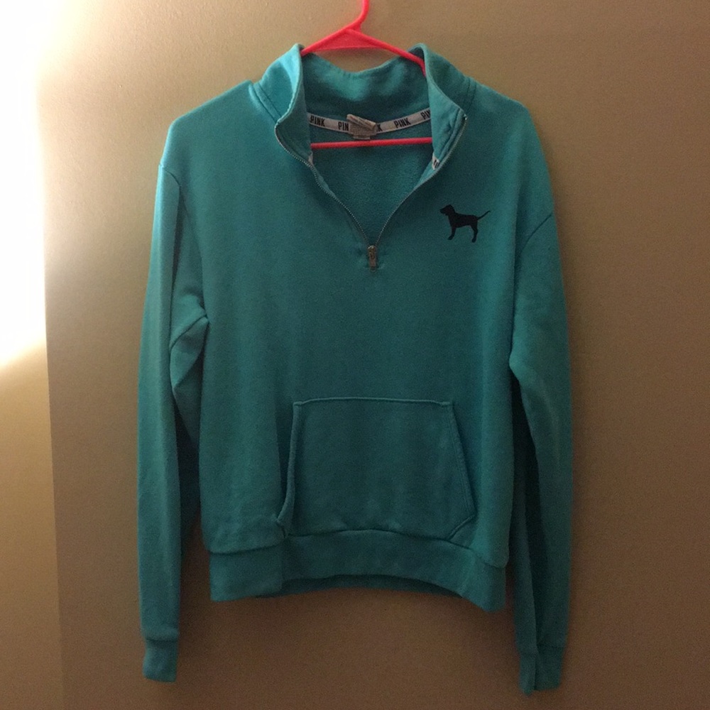 PINK Teal and Leopard Print Zip
